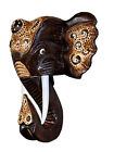 Elephant Safari Mask Wall Art Island Home Decor Tribal Tiki Bar Tropical