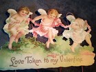 Victorian Lace Antique Hanging Die Cut Valentine s Card As Is