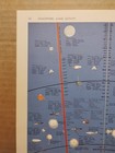 1966 Vintage Space Flight Authentic Old Mcm Atlas Map - Rand Mcnally World Atlas