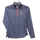 Straight Down Performance Women   s Sz L Golf 1 4 Zip Long Sleeve Pullover Cherry