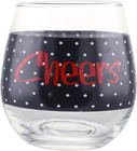 Kovot Holiday cheers  And joy  Stemless Wine Glass Set   16 Oz   Christmas Wine