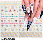 Nails 3d Sticker Multicolor Color  Nail Art Sticker Acrylic  Dipping  Gel X  Gel