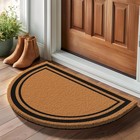 Half Round Door Mat Outdoor Indoor Coco Coir Doormat Carpet For Entrance Floor
