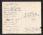 Art Linkletter Original Multi-signed Autograph Sheet Dated 1963