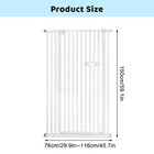 Extra Tall Cat Gate Metal Walk Through Baby Gate Extra Wide Adjustable 30-46 