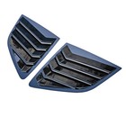 Gloss Black Rear Window Shutter Louver Cover Trim For Honda Cr-v Crv 2023-2025
