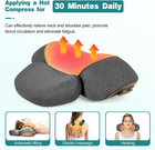 3-in-1 Neck Massager Pillow With Heat  Massage And Traction Stretching  Cervical