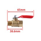 1 4  Brass Ball Valve Shut Off Switch Male And Female Npt Thread Pipe Fitting X3