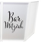 Prox Xf-sbarmitz Bar Mitzvah Black On White Dj Facade Scrims Pair