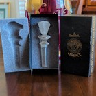 Rosenthal Versace Treasury Medusa Clear Glass Bottle Stopper W  Gift Box