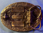 Independence Bowl Shreveport 1982 Kansas State Vs Wisconsin Bronze Belt Buckle