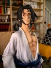 Naruto Sasuke Uchiha Figure  42 Cm Anime Statue Gk 1 6 Scale Matte Finish