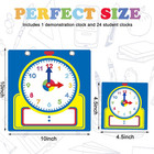 25 Pcs Teaching Clock Kit Learning Clocks For Kids Learning Time With   