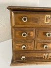 Vintage Crowley   s Needles Wood Cabinet - Antique 12 Drawer Cabinet