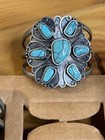 Pottery Barn Turquoise Handcrafted Napkin Rings - Set Of 4