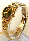 Michael Kors Mk4842 Petite Lexington Gold-tone green Dial 26mm Womens Watch  225