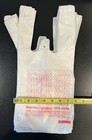 Plastic Bags Small White 1 12 15 X 7 X 5  Thank You T-shirt Shopping Bag
