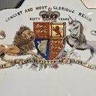 Queen Victoria Diamond Jubilee 1897 Commemorative Plate 60 Years Scalloped Gilt