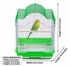 Pet Daily Kit Flat Top Small Bird Cage Metal Bird Cage Portable Pet Bird Cage
