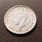 1940 C Newfoundland 5 Cent George Vi Canadian Silver Five Cent Coin