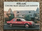 5 Pcs  Of 1978 American Motors Amc Literature-brochures  Postcard  Paint Chart