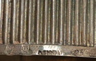 Vintage Judaica Silver 930 Hanukkah Menorah Judaism Israel Hebrew Jewish