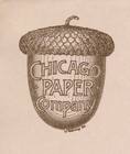 1894 Chicago Paper Company Advertising Cover With Acorn Logo  Very Fine