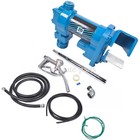 20gpm 12v Fuel Transfer Pump W  Nozzle Kit For Transfer Of Gasoline Diesel Blue