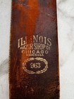 Vintage Illinois Razor Strop Co 963 Leather Barber Strop Indian Pony Shell Usa