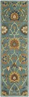 Heritage Collection Runner Rug - 2 3  X 10   Light Blue  Handmade Traditional   
