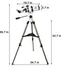 Gskyer Telescope  Telescopes For Adults  80mm Az Space Astronomical Refractor