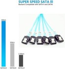 Sata 6 6gbps High Speed 6pcs set Cable For Server Hard Disk Data Cable