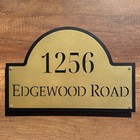 Personalized Metal House Number Sign  Custom Address Plaque Gift
