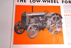 Fordson Low Wheel Tractor Fold Out Brochure 1917-1928 Huge Rare