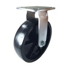 4 Heavy Duty Caster 8  Plastic Wheels Rigid Swivel   Brake 