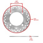 Brake Discs W pads   Bolt  For Polaris Ranger 1000 Xp 1000 Crew Xp 1000 18-2025