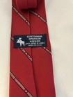 Vintage Red Centennial Sponsor Award Loyal Order Of Moose Neck  Tie Made In Usa
