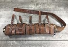 Vintage Old Swedish M10 Ammo Pouch Bandolier Belt Mauser World War Wwi Ww1 Army