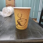 8 Oz Hot Coffee Paper Cups Soho Design With Black Dome Lids  20 Combo Pack 