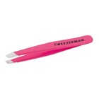 Open Box - Tweezerman Mini Slant Tweezer - Tweezers For Eyebrow   Neon Pink 