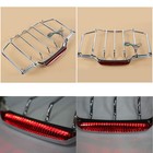 Luggage Rack Led Light For Harley Touring Road King Street 2014 2024 Chrome