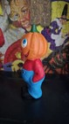 Vintage Halloween  Anthropomorphic Jack O Lantern Composition Style Figurine 