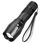 1 Pcs Tactical 18650 Flashlight High Powered 5modes Zoomable Aluminum