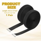 Sew On Hook And Loop Tape  3 4 Inch Nylon Fastener Strips 5 Yards  black 