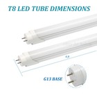 4ft T8 Led Tube Light Ballast Bypass 22w 58w 3000k 4000k 6000k Clear Milky Cover