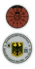 German License Plate City And Year Sticker Set