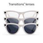 Refurbished Ray-ban Meta Skyler  gen 1   Shiny Chalky Gray   Clear To Sapphire