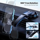 Topk Car Phone Mount 3 In 1 Phone Holder For Car Dashboard windscreen air Vent