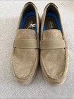 Clarks Collection Men   s Flexway Band Suede Slip-on Loafers