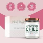 Mothers Day Gift - 9 Oz Soy Wax Candle With Floral Blossom 